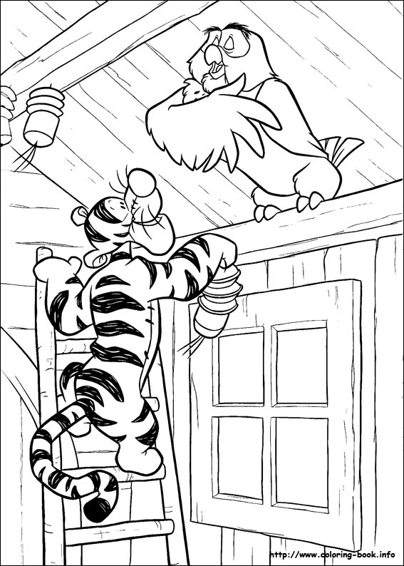 Winnie the Pooh coloring picture